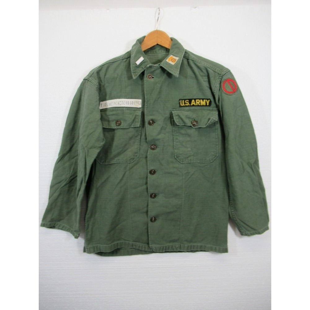 Vintage 50s US Army Field Jacket Shirt 85th Infantry Division Military Named
